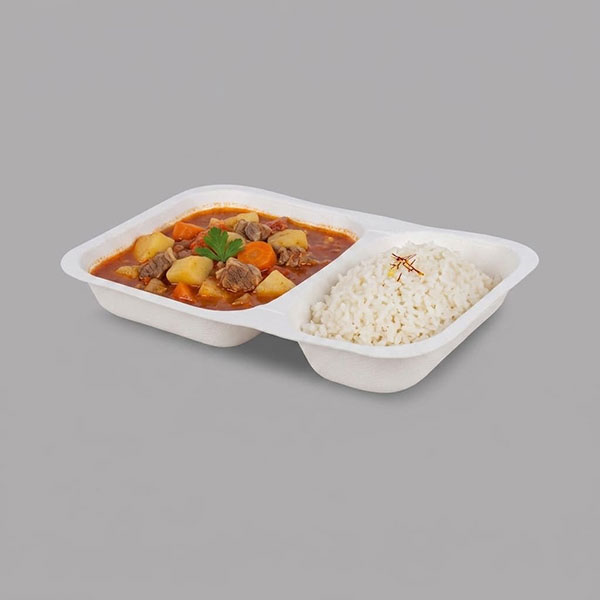 KT-09 İki Gözlü Yemek Kabı - Görsel 2